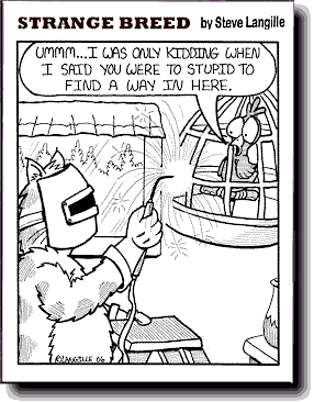 Strange Breed's weekly cartoon